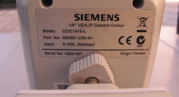 Siemens CCIC1410-L dual-streaming indoor UNTESTED