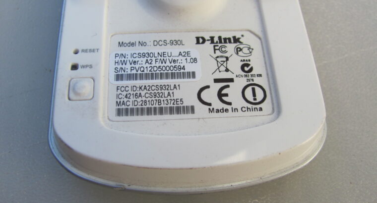 D-Link Wireless Network Camera DCS-930L UNTESTED