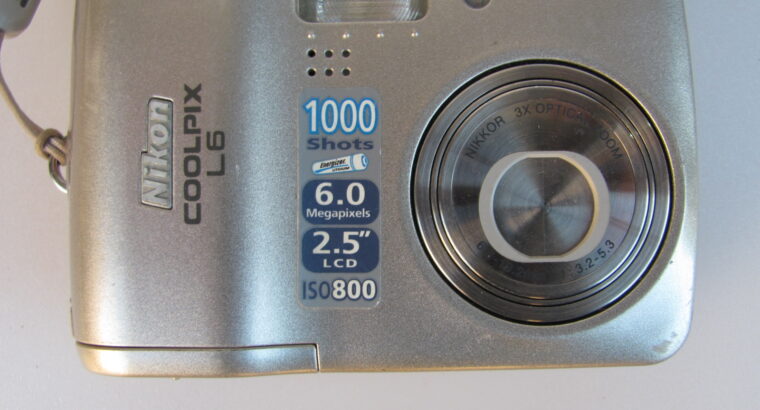 Nikon Coolpix L6 Digital Camera UNTESTED