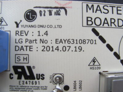 Master Power Board EAY63108701 for LG 84UB980T