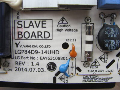 Slave Power Board EAY63108801 for LG 84UB980T