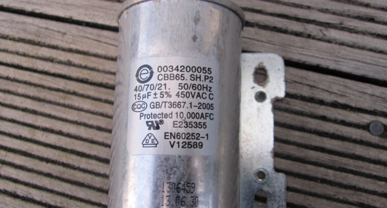 Haier Washing Machine motor capacitor 15mF 450V