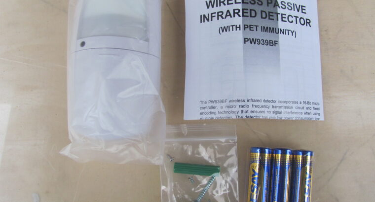 WIRELESS PASSIVE INFRARED DETECTOR PW939BF