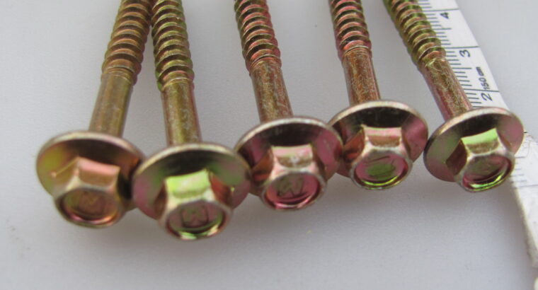 Timber Screws Hex Yellow zinc 12G-11 x 45mm(100pc)