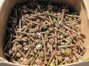 Timber Screws Hex Yellow zinc 12G-11 x 45mm(100pc)