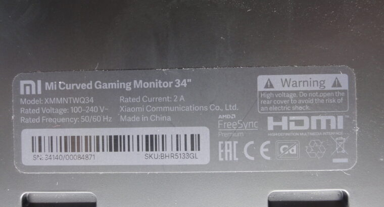 MONITOR XIAOMI MI XMMNTWQ34 BROKEN SCREEN WORKS