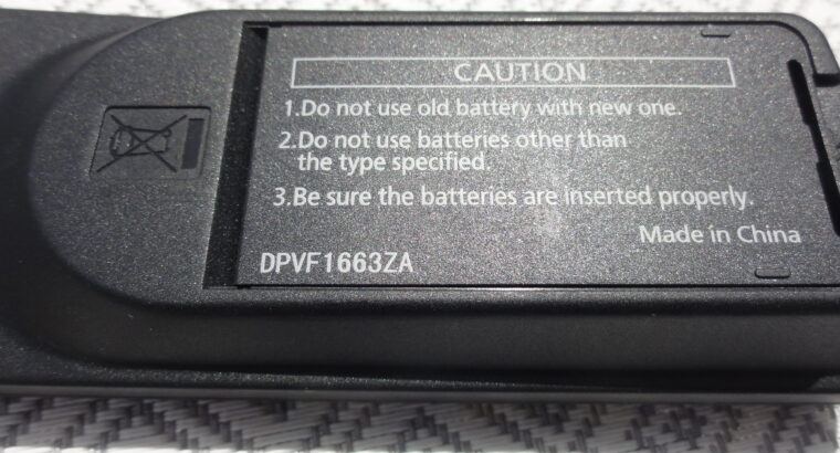 GENUINE ORIGINAL PANASONIC DISPLAY Remote DPVF1663