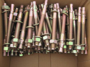 DYNA BOLT/THRU BOLT M12 x 135mm YELLOW ZINC(25pcs)