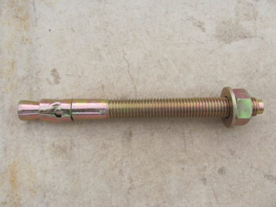DYNA BOLT/THRU BOLT M12 x 135mm YELLOW ZINC(25pcs)