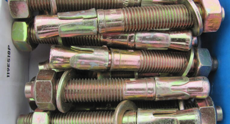 DYNA BOLT/THRU BOLT M16 x 120mm YELLOW ZINC(14pcs)