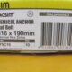 CHEMICAL ANCHOR STUD BOLT M16 x 190mm(10pcs)