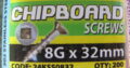 CHIPBOARD stainless steel SCREWS 8G x 32mm (200pc)