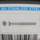 CHIPBOARD stainless steel SCREWS 8G x 51mm 1000pcs