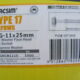 TYPE 17 ROOFING SCREWS – 12G-11 x 25mm (1000pcs)