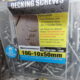 DECKING SCREWS 10G-10X50mm 304 S/S (QTY 1000pcs)