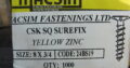 CHIPBOARD YELLOW ZINC SCREWS 8 x 3/4 (1000pc)
