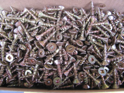 CHIPBOARD YELLOW ZINC SCREWS 8 x 3/4 (1000pc)