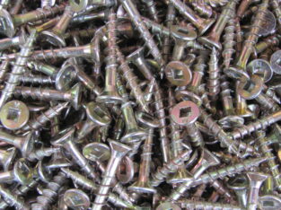CHIPBOARD YELLOW ZINC SCREWS 8G-10 x 28mm (1000pc)
