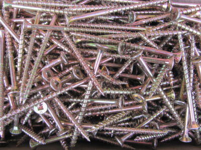 CHIPBOARD YELLOW ZINC SCREWS 8G-10 x 65mm (500pc)