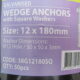 WEDGE ANCHORS 12mm x 180mm GALVANISED(10pcs)