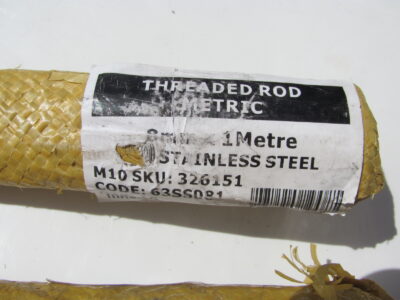 Threaded Rod s/s M6,M8,M10,M16,M20 x 1m