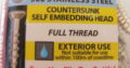 CHIPBOARD stainless steel SCREWS 10G x 65mm (50pc)
