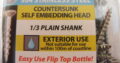CHIPBOARD stainless steel SCREWS 8G x 45mm (200pc)