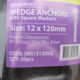 WEDGE ANCHORS 12mm x 120mm GALVANISED(10pcs)