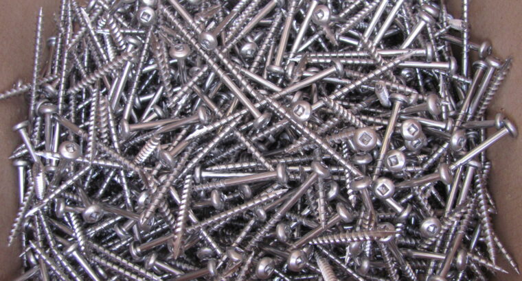 CHIPBOARD s/s 304 SCREWS 8G-10 x 65mm (200pcs)