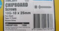 CHIPBOARD s/s 304 SCREWS 10G-10 x 25mm (1000pcs)
