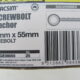 ANCHOR SCREWBOLT GALVANIZED 8mm x 55mm EYEBOLT