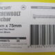 ANCHOR SCREWBOLT GALVANIZED 8mm x 75mm