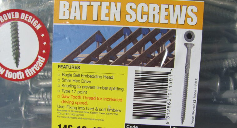 Batten Screw 14G-10x150mm GALV (250pcs)