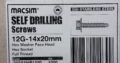 SELF DRILLING SCREWS STAINLESS STEEL 12G-14 x 20mm