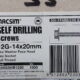 SELF DRILLING SCREWS STAINLESS STEEL 12G-14 x 20mm