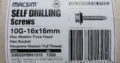SELF DRILLING SCREWS STAINLESS STEEL 10G-16 x 16mm