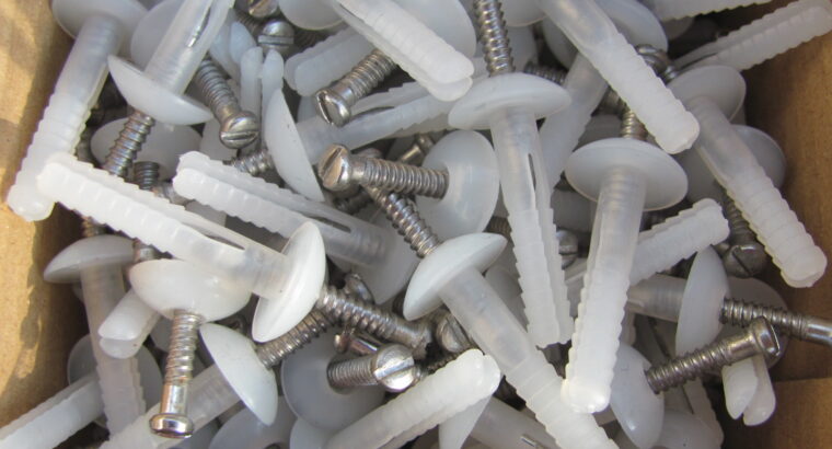 Nylon Nail-In Mushroom Head 304 S/S 5mm x 25mm