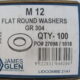 M12 ROUND WASHER 304 Stainless Steel (100pcs)