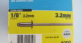 STAINLESS STEEL Blind Rivets 3.2mm x 4.8mm (1000)