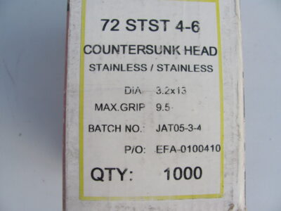 STAINLESS STEEL Blind Rivets 3.2mm x 6.4mm (1000)