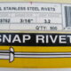STAINLESS STEEL Blind Rivets 3/16 x 3.2mm(500)