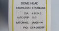 STAINLESS STEEL Blind Rivets 4.8mm x 19mm(250)