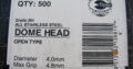STAINLESS STEEL Blind Rivets 4.0mm x 4.8mm (500)