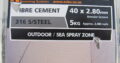 STAINLESS STEEL 316 NAILS 40mm x 2.80mm (5kg)