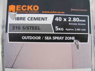 STAINLESS STEEL 316 NAILS 40mm x 2.80mm (5kg)