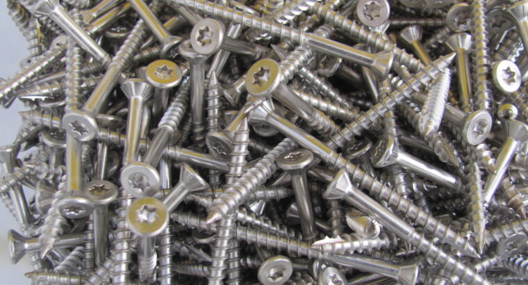 DECKING SCREWS 10G-10 x 65mm 316 S/S (QTY 500pcs)
