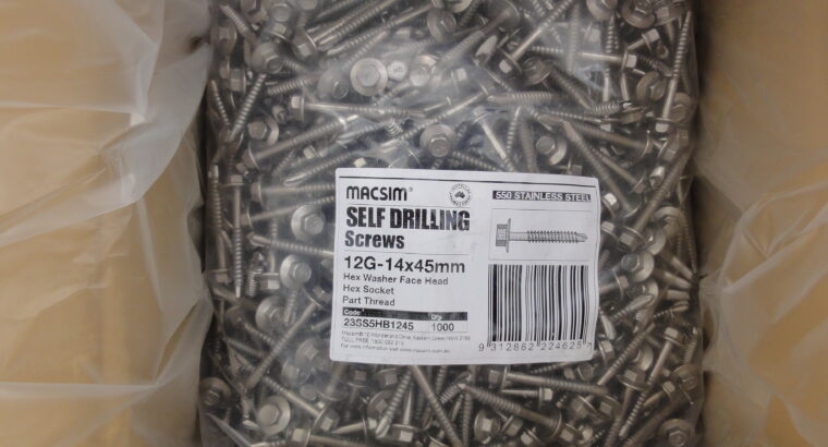 SELF DRILLING SCREWS S/S550 12G-14x45mm(100pcs)