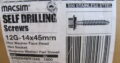 SELF DRILLING SCREWS S/S550 12G-14x45mm(100pcs)