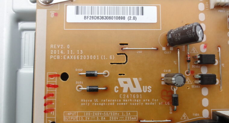 POWER BOARD LG 42LF5500 EAX66203001(1.6) REV2.0