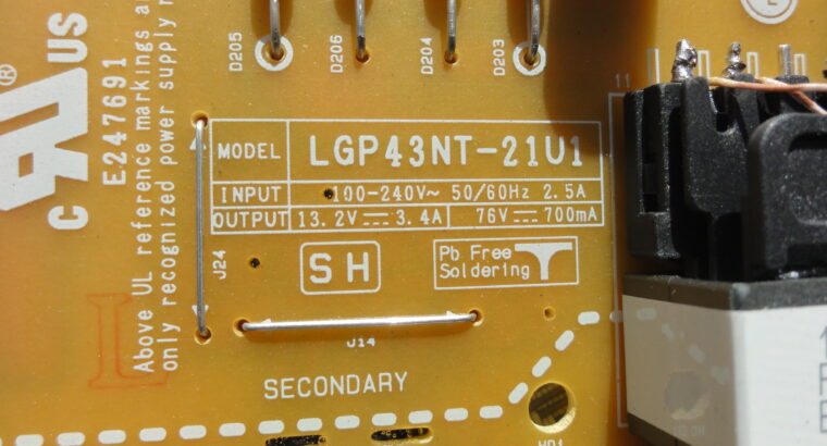 POWER BOARD EAX69502102(1.0) for LG 43UP8150PVB